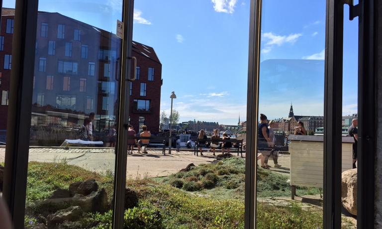 A picture of the outdoor space surrounding Noma, René Redzepi’s super restaurant in Strangade 93 in Copenhagen. The photo was taken on Saturday 27th August, a beautiful sunny day