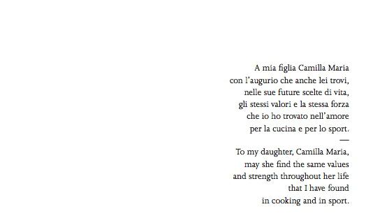 The author’s dedication to his daughter